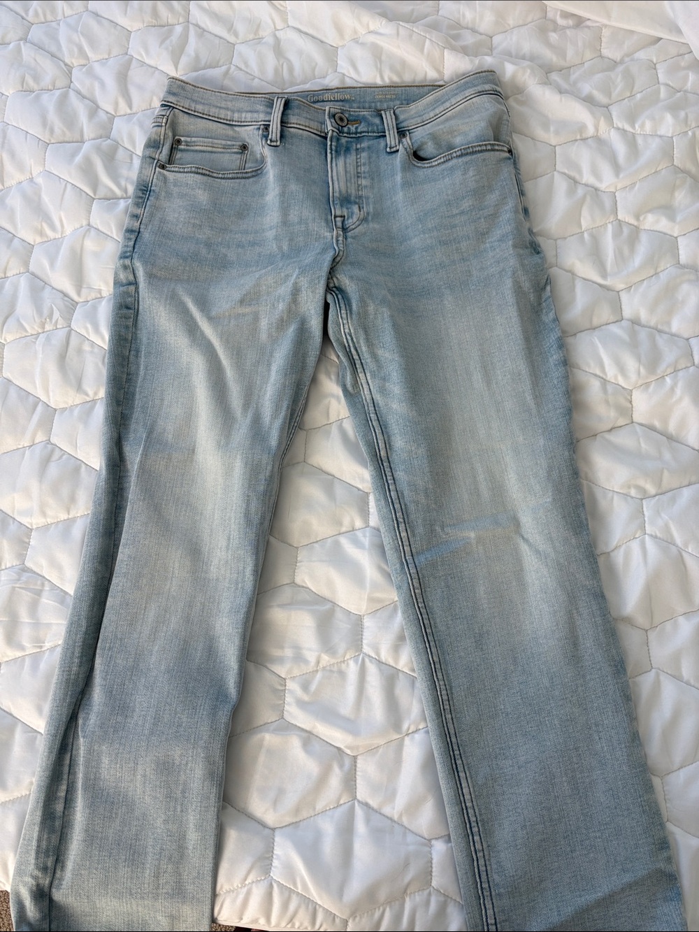 Light Wash Men’s Jeans - Comfortable Slim Fit
